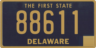 DE license plate 88611