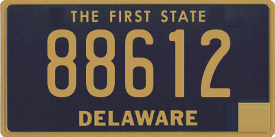 DE license plate 88612