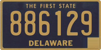 DE license plate 886129