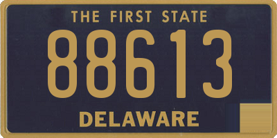 DE license plate 88613