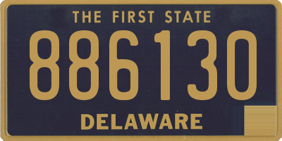 DE license plate 886130