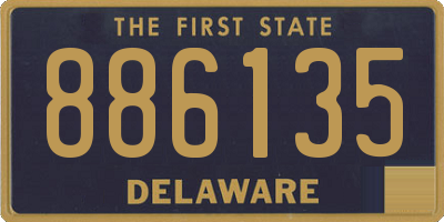 DE license plate 886135