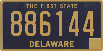 DE license plate 886144