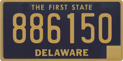 DE license plate 886150