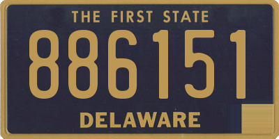 DE license plate 886151