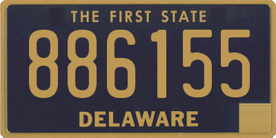 DE license plate 886155