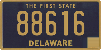 DE license plate 88616