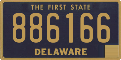 DE license plate 886166