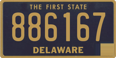 DE license plate 886167