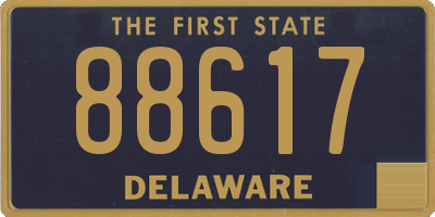 DE license plate 88617