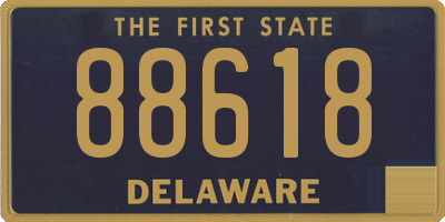 DE license plate 88618