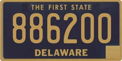 DE license plate 886200
