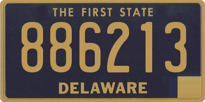 DE license plate 886213
