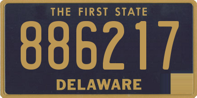 DE license plate 886217