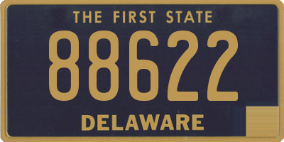 DE license plate 88622