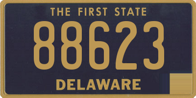 DE license plate 88623