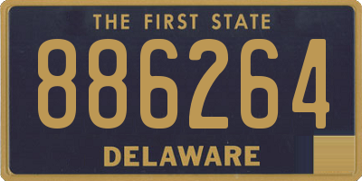DE license plate 886264