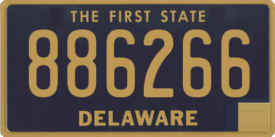 DE license plate 886266