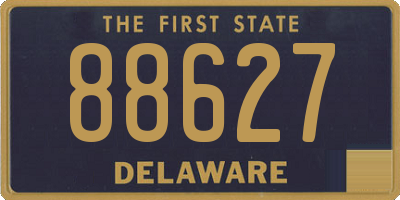 DE license plate 88627