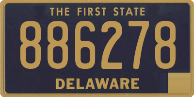 DE license plate 886278
