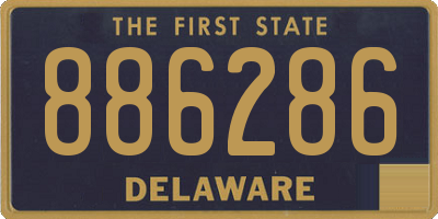 DE license plate 886286