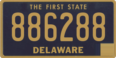 DE license plate 886288