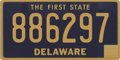 DE license plate 886297