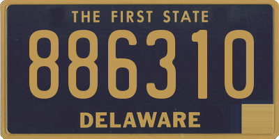 DE license plate 886310
