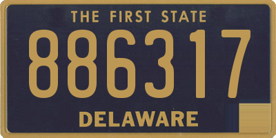 DE license plate 886317