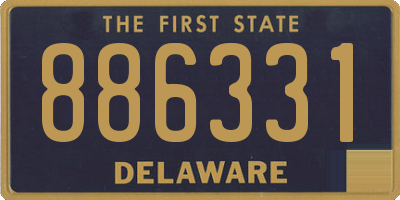 DE license plate 886331