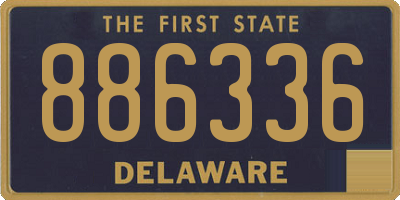 DE license plate 886336
