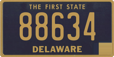 DE license plate 88634