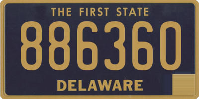 DE license plate 886360