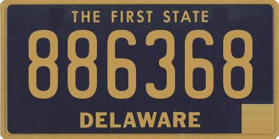 DE license plate 886368