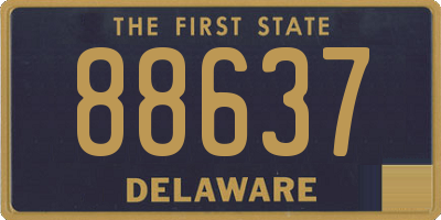 DE license plate 88637