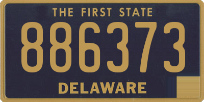 DE license plate 886373