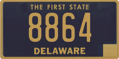 DE license plate 8864