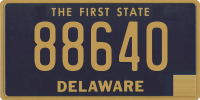 DE license plate 88640