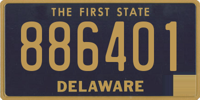 DE license plate 886401