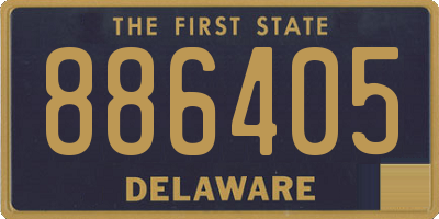 DE license plate 886405