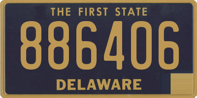 DE license plate 886406