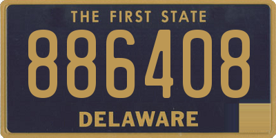 DE license plate 886408
