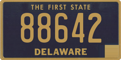 DE license plate 88642