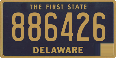 DE license plate 886426