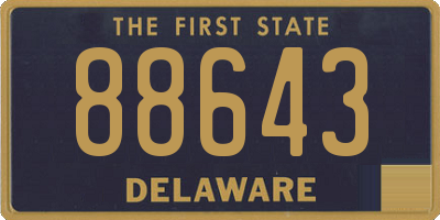 DE license plate 88643