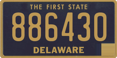 DE license plate 886430