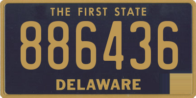 DE license plate 886436