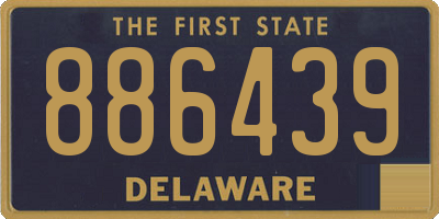 DE license plate 886439