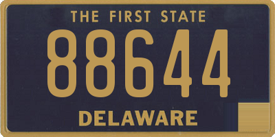 DE license plate 88644