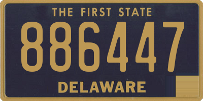 DE license plate 886447